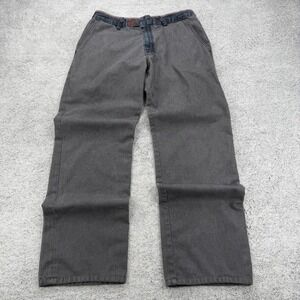 Diesel Jeans Mens 32x32 Gray Denim Indigo Tech Baggy Loose Zip Fly Y2K 90s READ